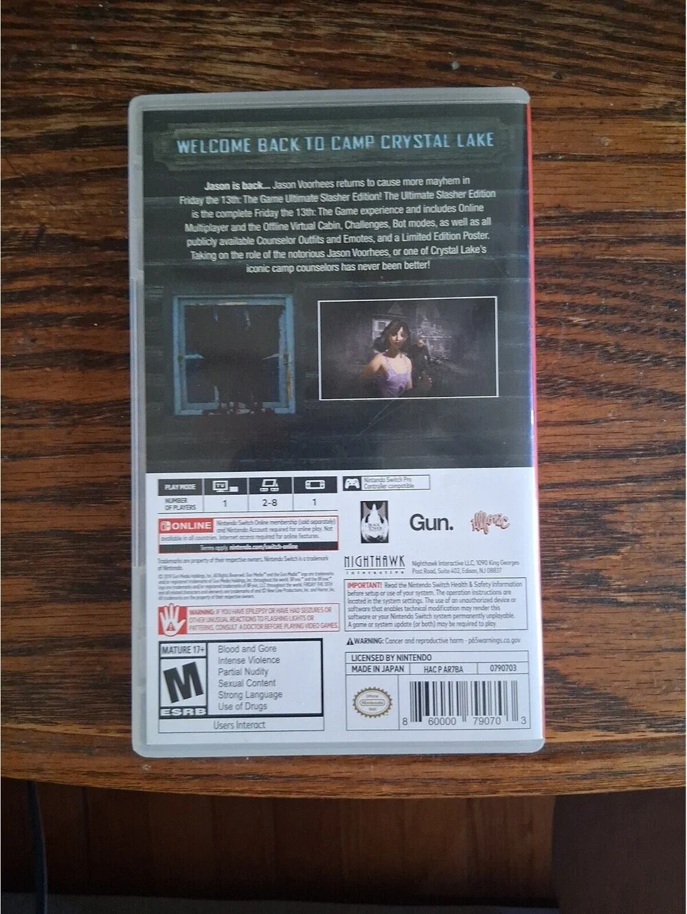 Nintendo Switch Friday the 13th The Game & Poster   Ultimate Slasher Edition